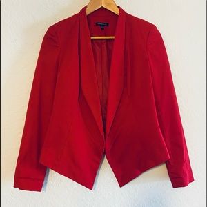 Rafaella studio red open blazer size 6